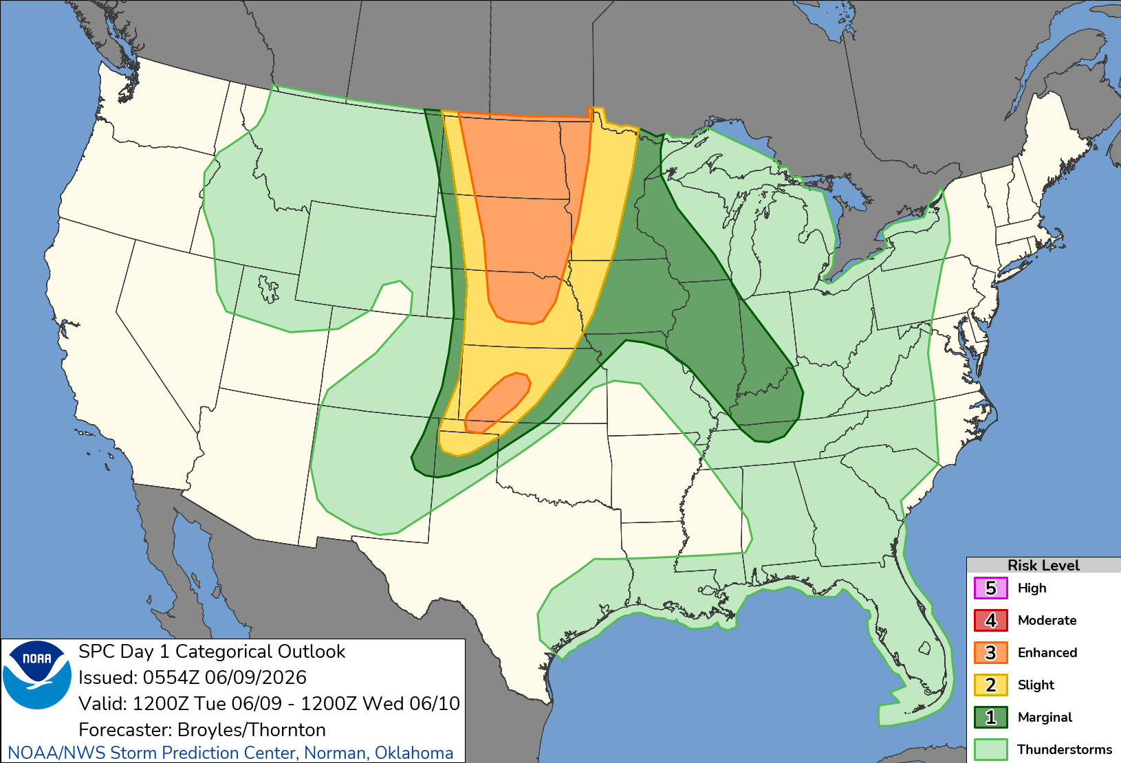 Convective/Storms - +1 Day