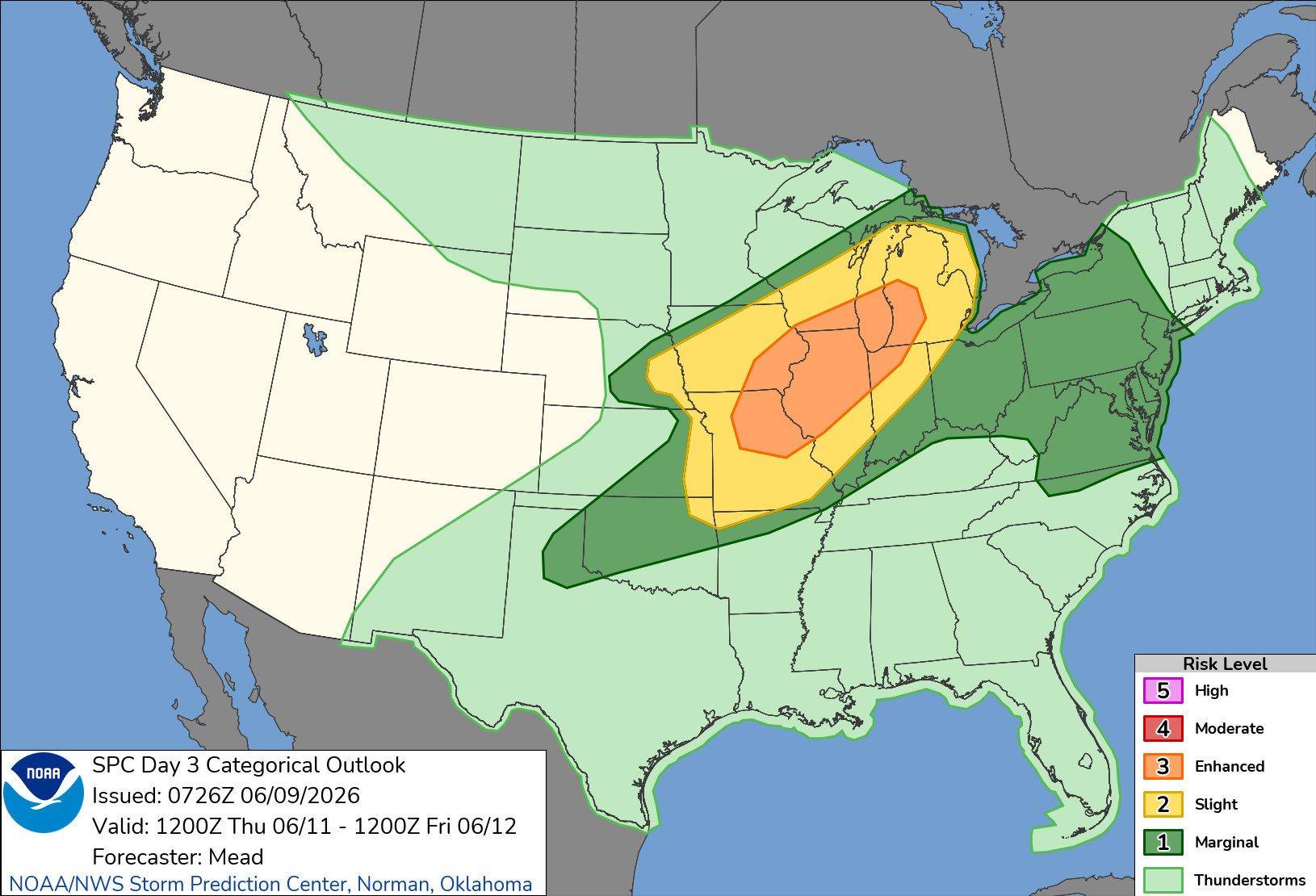 Convective/Storms - +3 Days