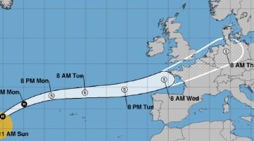 Hurricane Kirk Cone
